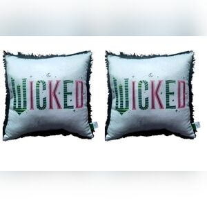 2-Wicked Movie Pillow by Nemcor 18" x 18" Super Soft New with Tags
